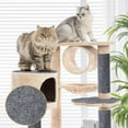 thumbnail image 3 of CHUANK Cat Scratching   Trimmable Cat Scratcher Carpet  Self-Adhesive Cat Scratch Roll DIY Versatile Protector for Steps  Couch and Furniture  Light Gray 30*100cm, 3 of 9