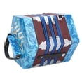 thumbnail image 1 of Concertina Accordion, Portable Anglo-Style 7.1 X 6.7 X 6.7Inch With Adjustable Hand Strap Concertina Instrument, For Children Adults Red,Sky Blue,Royal Blue, 1 of 8