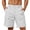 White, variant on Yievot Men's Cargo Shorts Elastic Back Waist Knee Length Outdoor Hiking Casual Shorts with Multi Pockets