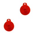 thumbnail image 1 of Yuarrent Embudo de silicona para cocina segura y sostenible Tolvas de silicona plegables ligeras y portátiles rojo 2Conjunto, 1 of 6