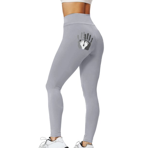 Gibobby Pantimedias yoga Dama Pantalones Mujer Estampado Hip High Tight Fitting Sports Hip Fitness Peach Pantalones Cintura Yoga Yoga Pantalones(Gris, S)