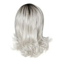 thumbnail image 1 of Perruque de Mode Gris Perruques Synthétiques Perruques Cheveux Vague Perruque, 1 of 1