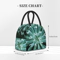 thumbnail image 2 of Fotbe Teal Cactus Bolsa de Almuerzo con Estampado, Lonchera Aislada, Contenedor de Comida Reutilizable Tipo Cooler a Prueba de Fugas, 2 of 6