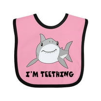 Inktastic I'm Teething Cute Shark Boys or Girls Baby Bib