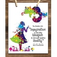 thumbnail image 4 of Imagination Is The Only Weapon - Alice and The Cheshire Cat - 11x14 Unframed Art Print - Great Gift for Disney Lovers, 4 of 6