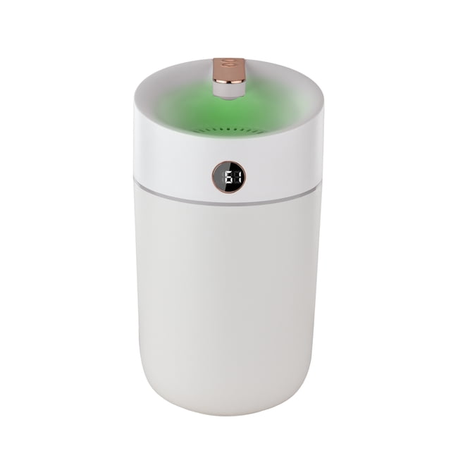 Mistaha 3L Large Capacity Air Humidifier Cool Mist Humidifiers Air Vaporizer with Real-Time Display Screen Colorful Night Light for Bedroom Living Room