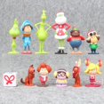 thumbnail image 1 of The Grinch Mini Figura Modelo Muñecas, Monstruo De Pelo Verde, Decoración De Juguete, Regalo De Navidad, 12 Piezas, Juego, 1 of 5