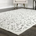 thumbnail image 2 of My Texas House Lady Bird 7'9" X 10'10" Gray Damask Outdoor Rug, 2 of 9