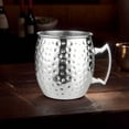 thumbnail image 6 of Yibooy Moscow Mule Mug Stainless Steel Beer Cup Cocktail Mug Coffee Cup (Silver A), 6 of 6