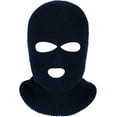 thumbnail image 2 of 3 Holes Ski Mask Full Face Cover Outdoor Balaclava Winter Knitted Neck Gaiter for Halloween Sports Cycling, 2 of 13