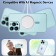 thumbnail image 2 of Magnetic case for iPhone 14 Pro Max Phone Case for Women, Matte Luxury Soft Metallic Luster Design with Camera Lens Protector, Compatible with Magsafe Case for iPhone 14 Pro Max 6.7"-Blue, 2 of 12