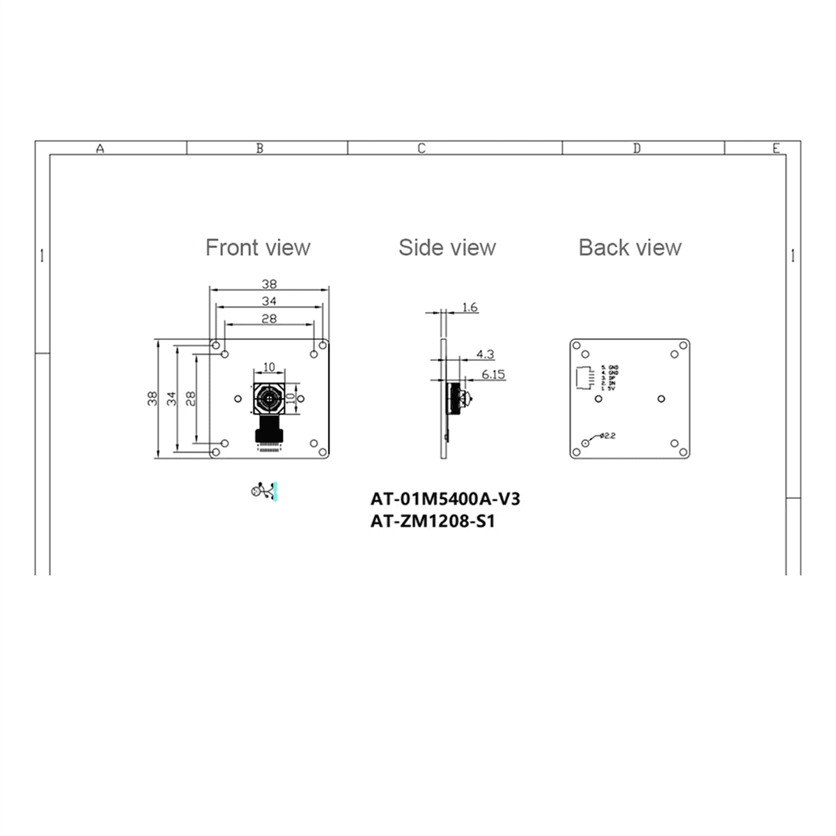 4K 12MP IMX362 Cmos USB3.0 Camera Module PDAF AF Auto Focus 15fps Webcam No Distortion UVC Free Drive Face Recognition,1 * Camera Module 1 * USB cable,Black