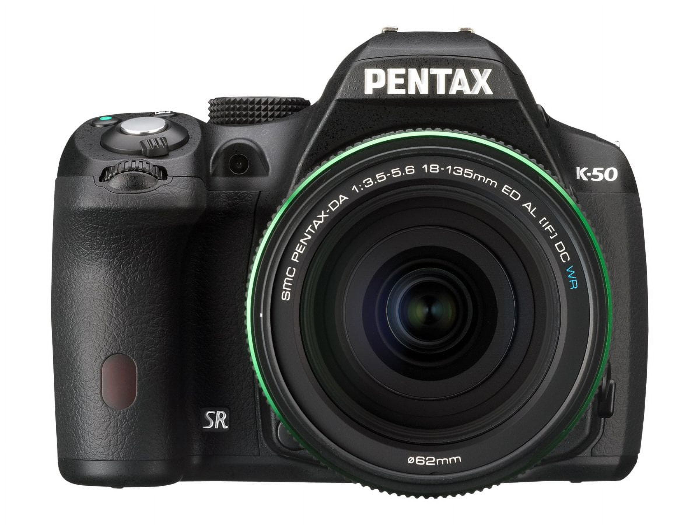 Pentax K-50 16.3 Megapixel Digital SLR Camera Body Only, Black - image 4 of 11