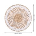 thumbnail image 2 of Milisten Adorno Colgante Beige De Cesta Tejida Para Bohemia En Interiores, 2 of 5