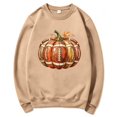 thumbnail image 4 of LIZUOJUN Crewneck Sweatshirt for Women Oversized Pullover Football Pumpkin Graphic Long Sleeve Casual Game Day Outfits for Women Fall Halloween Cozy L, 4 of 7