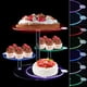 thumbnail image 1 of Soporte para cupcakes de acrílico de 4 niveles, soporte redondo para tartas y cupcakes, soporte de torre de cupcakes transparente escalonado para 50 cupcakes, soporte para árbol de exhibición de, 1 of 8