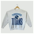 thumbnail image 4 of Women's Gameday Couture  Ash Tennessee Titans Fierce Focus Premium Oversized Fleece Pullover Sweatshirt, 4 of 4