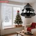 thumbnail image 3 of Stylish Metal Hanging Christmas Tree Wind Spinner - Festive Landmark Silhouettes & Layered Circle Design for Garden Decor, 3 of 7