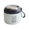 thumbnail image 2 of Contenedor de alimentos aislado, lonchera bento, ligero y moderno, para almacenar alimentos Azul, 2 of 9