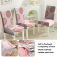 thumbnail image 5 of Strawberry Lover Dining Chair Covers 4 Pack Sweet Red Berry Theme Washable Polyester Stretch Slipcovers Removable Seat Protector for I Love Strawberries Style, 5 of 7