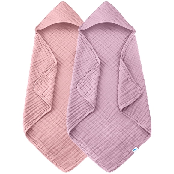 Toallas con capucha para bebé SWEET DOLPHIN, 2 unidades, 81 x 81 cm, algodón