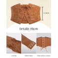 thumbnail image 5 of Pidzorl Women's Renaissance-Inspired Corset Belt, Elastic Wide Waist Belt for Dresses and Outfits, 5 of 8