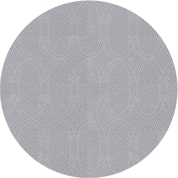 Ahgly Company Indoor Round Patterned Gray Novelty Area Rugs, 3' Round