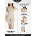 thumbnail image 3 of SHAPERIN Women Smooth Panty Bodysuit Full Body Coverage Shaper Fajas Compression Garment Knee Length Shapewear, 3 of 6