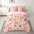 thumbnail image 2 of Castle Fairy Child Cute Deer Twin Bedding Sets,Winter Snowflakes Bedding Comforter Set, 2 of 8