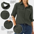 thumbnail image 3 of Camisa de pesca Toumett para mujer, UPF 50, manga larga, UV Sun, 3 of 9