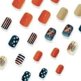thumbnail image 4 of HHBEAUTY Ongles Autocollants 4 Juillet Bling Courts en Amande Faux Ongles, Rayures Rouges Argentées Faux Ongles Designs Jour de l'Indépendance Étoiles Ongles Acryliques Brillants Patriotiques Bricolage Art des Ongles pour Femmes 24 Pcs, 4 of 6
