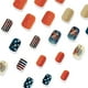 thumbnail image 4 of Uñas postizas con diseño de bandera del Día de la Independencia, 24 unidades, para usar en uñas postizas, 4 of 5