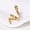 Gold, variant on Womens Snake Ring Adjustable Open Mouth Stainless Steel Animal Zodiac Ring Electroplated Finish European and American Fashion Jewelry