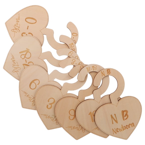 unbranded  7 Pcs Baby Closet Organizer Nursery Clothes Dividers Hanger