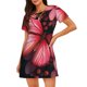 thumbnail image 1 of Fotbe pink butterfly Bata de Dormir para Mujer con Estampado, Camisón de Algodón de Manga Corta, Ropa de Dormir Casual, 1 of 6