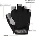 thumbnail image 4 of Profesional gimnasio Fitness transpirable antideslizante mujeres hombres medio dedo verano pesca ciclismo guantes sin dedos mujer bicicleta, 4 of 5