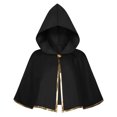 thumbnail image 3 of Ceisia Medieval Hooded Cape Cloak Gold Edge Trim Vintage Robe Halloween Role Play Outfit For Renaissance Party Stage Performance Cosplay Event Gift, 3 of 5