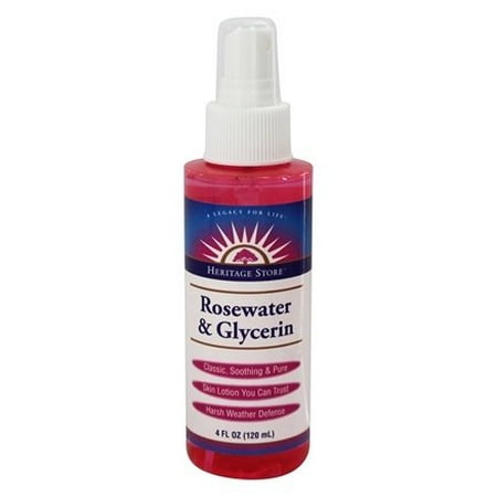 Rosewater Atomizer - Rosewater and Glycerin Atomizer - 4 fl. oz. by Heritage (pack of 4)