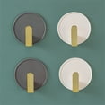 thumbnail image 2 of POINTERTECK L-Shaped Sticky Household Hooks Self Adhesive Hooks   Reusable Seamless Hooks Strip Hook   Cable Management For Desktop Shower Room Kitchen Hanging Hooks, 2 of 2