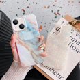 thumbnail image 3 of Compatible with iPhone 13 Case for Women Cute Slim Soft Silicone Gel Flexible Phone Case Girly Glitter Bling Protective Pink Marble Case for iPhone 13 6.1 INCH, 3 of 8