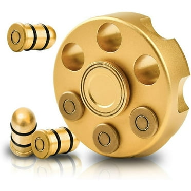 PEACNNG Alloy Metal Fidget Spinner, Cool Handheld Fidget Cube for Kids Adults, Anti-Anxiety Stress Relief Toy, Christmas Party Supplies Gifts