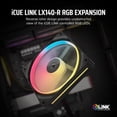 thumbnail image 2 of Ventilador Corsair iCue Link LX140-R RGB 140 mm PWM inverso negro, 2 of 9