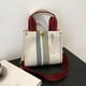 thumbnail image 4 of Bolso de hombro Rayas Casual Asa superior Gran capacidad Tote Bags ( S) Blanco, 4 of 9