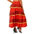thumbnail image 4 of Kaerm Womens Folkloric Mexican Full Circle Skirts Belly Dance Spanish Bull Long Skirts Type B 360 Degree One Size, 4 of 7