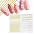thumbnail image 4 of 6 pegatinas de uñas Pegatinas de uñas 3D doradas y plateadas Patrón geométrico Pegatinas de uñas Decoraciones de uñas, 4 of 5