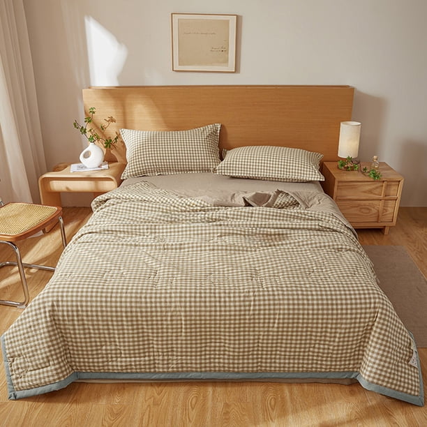 Manta para sofá, manta gruesa para primavera y otoño, edredón grueso para estaciones cálidas, edredón con núcleo de edredón, ropa de cama de 59 x 78 pulgadas, edredón suave y cómodo.