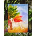 thumbnail image 3 of Carolines Treasures CK1938GF Fall Yellow Labrador Retriever Garden Size Flag, 3 of 3