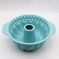 thumbnail image 6 of Silicone Cake Pans, Round Cake Baking Molds, Non-stick with Sturdy Handle, Baking Molds, Perfect Bakeware for Cake, Jello, Gelatin, Bread, Blue, 6 of 8