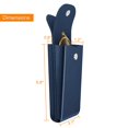 thumbnail image 2 of Funda doble para gafas Fintie Portable de piel vegana, color azul marino, 2 of 8