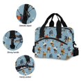 thumbnail image 3 of FORMRS Reusable Lunch Bag for Work School Leakproof Insulated Cooler with Adjustable Shoulder Strap, Blue Hockey Pattern, 3 of 6